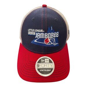 New Era 9FORTY Little League Urban Jamboree Trucker Hat Red Blue Mesh Snapback 2